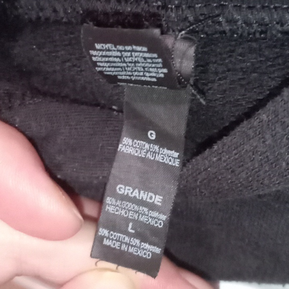 Black Hoodie with Graphic Hit on Back. - Picture 6 of 12